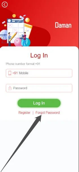 Forgot password step 1