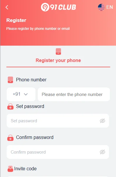 click on register 91 club